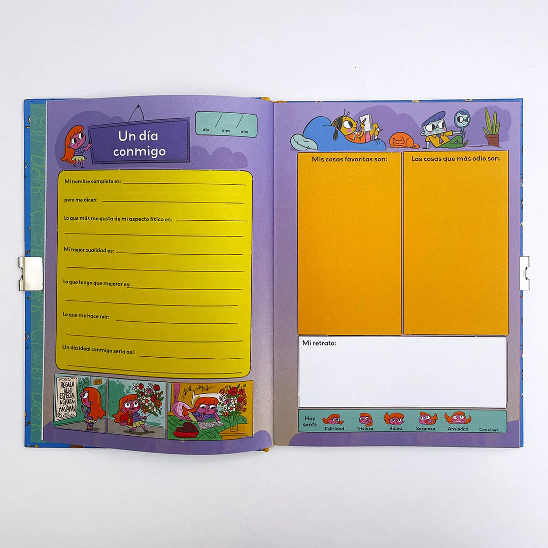 Diario "100 días para recordar" amarillo
