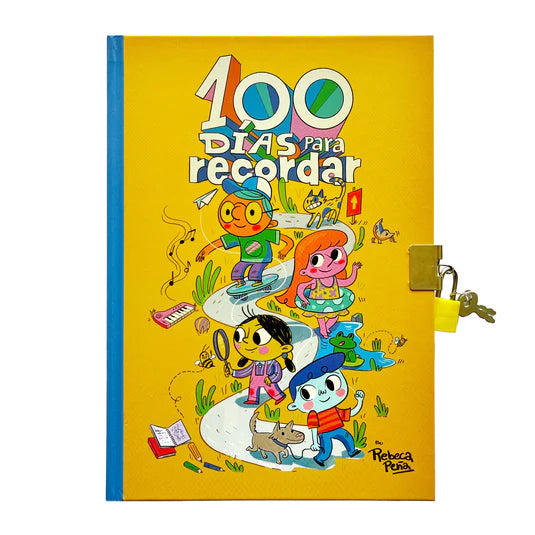 Diario "100 días para recordar" amarillo