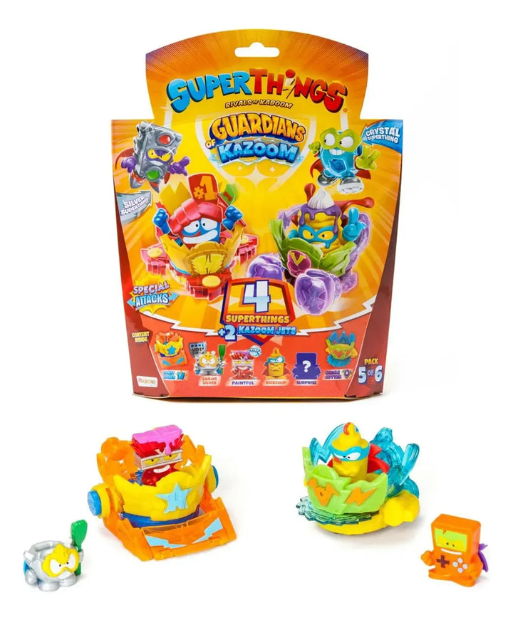 SUPERTHINGS Blister 4 SuperThings + 2 Kazoom Jets