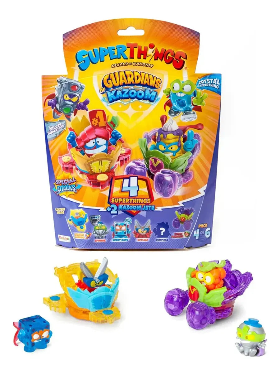 SUPERTHINGS Blister 4 SuperThings + 2 Kazoom Jets