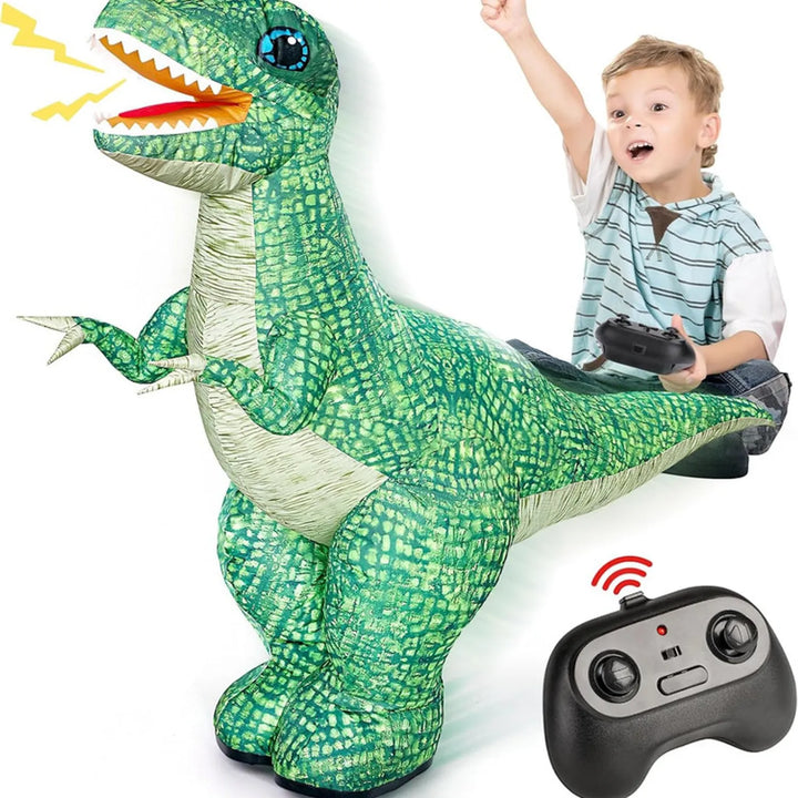 Dinosaurio inflable a control remoto