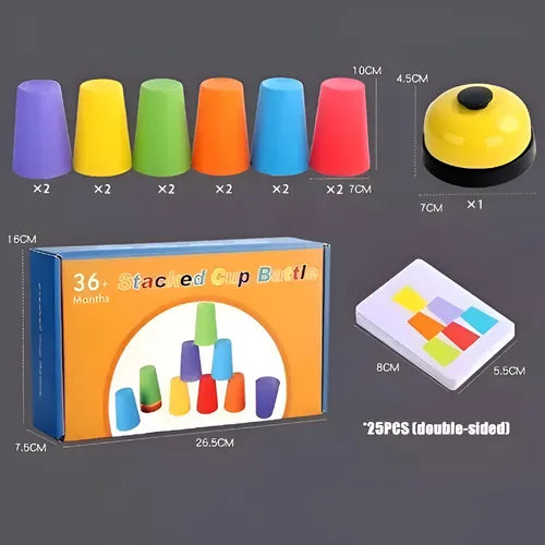 Juego de vasos apilables
