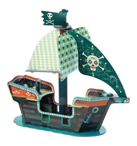 Barco pirata puzzle 3D 23pcs