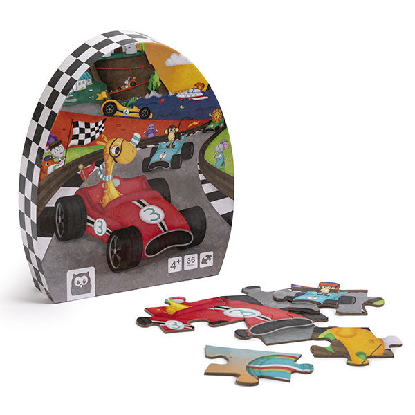Puzzle Autos de Carrera 36 pcs