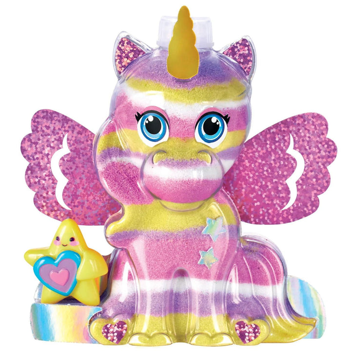 Arte con arena unicornio