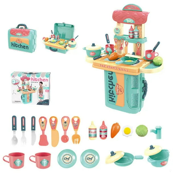 Maletín juguete de cocina 3 en 1