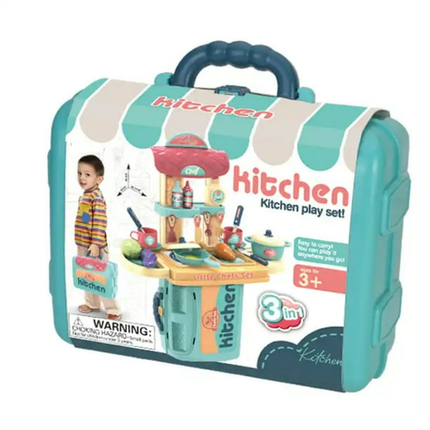 Maletín juguete de cocina 3 en 1