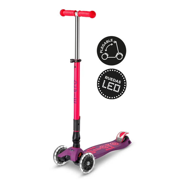 Scooter MICRO Maxi Deluxe fucsia/morado 5+