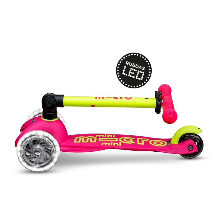 Scooter MICRO Mini Deluxe fucsia/amarillo 2+
