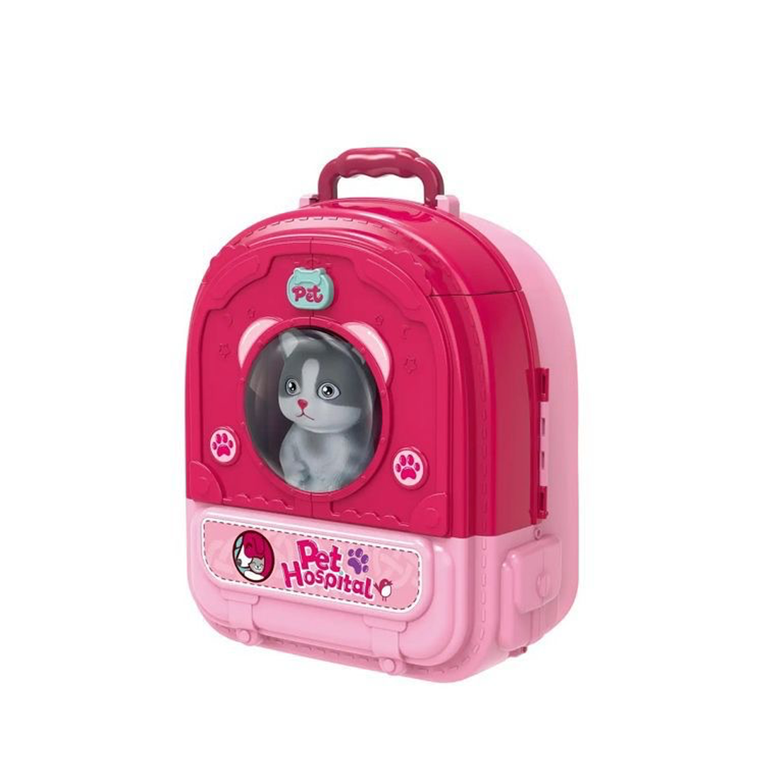 Maleta 3 en 1 Cuidados Mascota Gato Pets Hospital