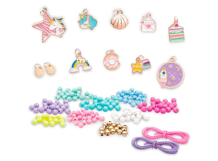 Set de pulseras y collares color pastel