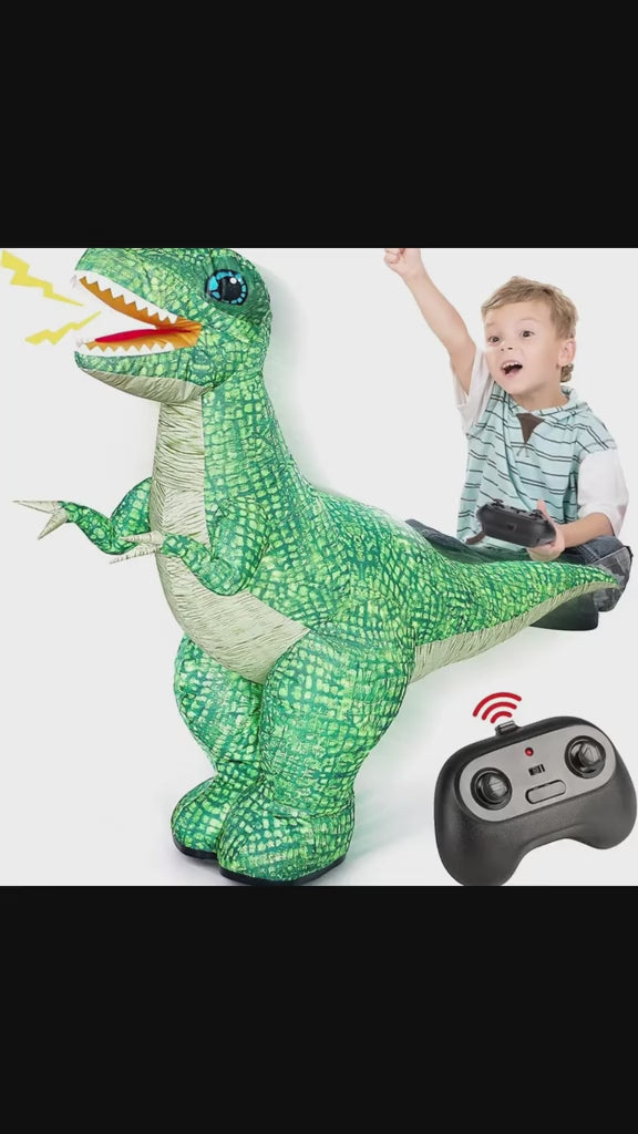 Dinosaurio inflable a control remoto